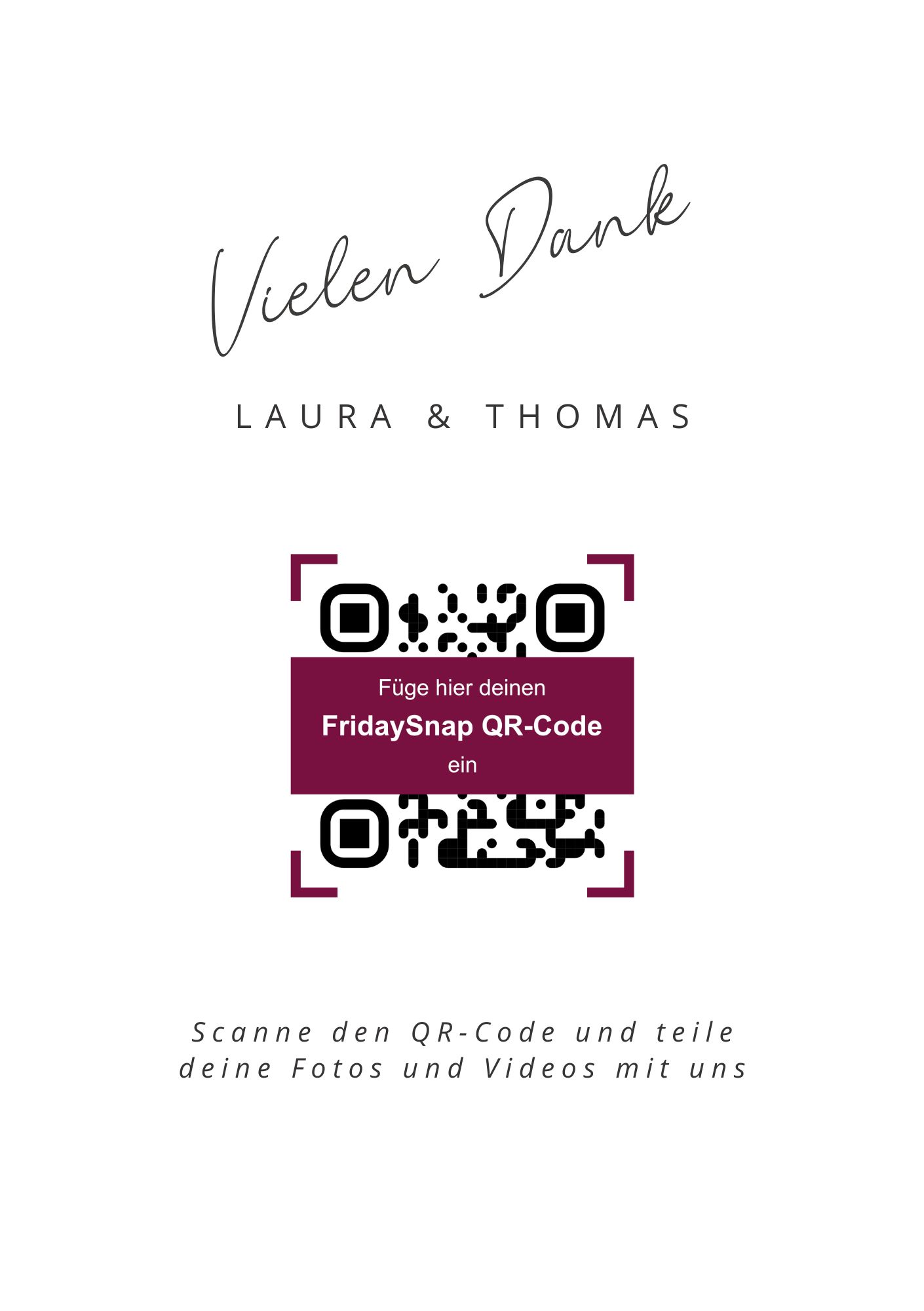 QR-Code Vorlage 3 Schwarz-Weiss